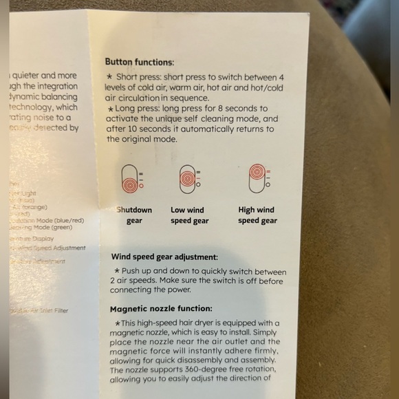 High speed hair  dryer NWT - Picture 7 of 8